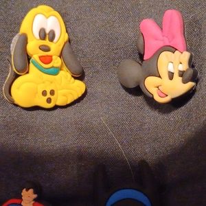 Croc Disney Pluto/ Minnie jibitz shoe charm bundle